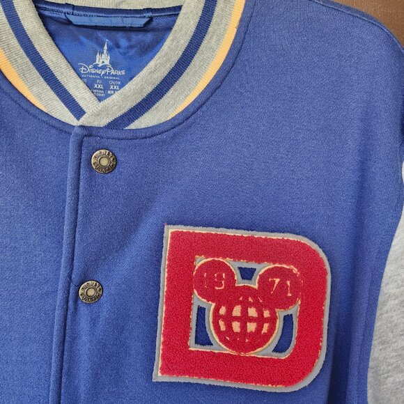 DisneyPark 71 Years Anniversary Varsity Jacket XL Blue - Picture 3 of 4